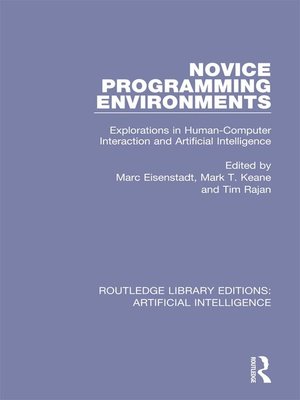 cover image of Novice Programming Environments